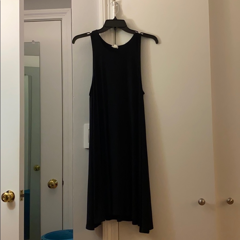 Black midi dress